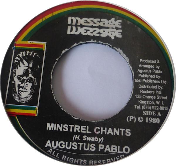 7inch Record AUGUSTUS PABLO Minstrel Chants NONE Message 1980 Jamaica Reggae Ska Dub Used
7inch Record AUGUSTUS PABLO Minstrel Chants NONE Message 1980 Jamaica Reggae Ska Dub Used