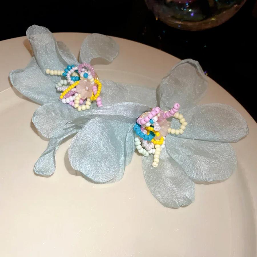 Silver needle chiffon flower pendant earrings, small atmosphere, fresh and sweet temperament earrings, niche high-end earrings, women
Silver needle chiffon flower pendant earrings, small atmosphere, fresh and sweet temperament earrings, niche high-end earrings, women