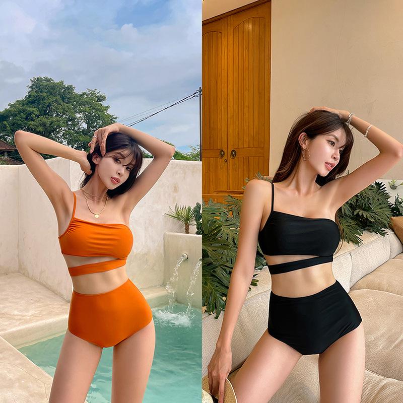 Korean Fashion High Waist Tummy Control Slimming One-Shoulder Bikini Swimsuit for Women Extra Large помаранчевий
Korean Fashion High Waist Tummy Control Slimming One-Shoulder Bikini Swimsuit for Women Extra Large помаранчевий