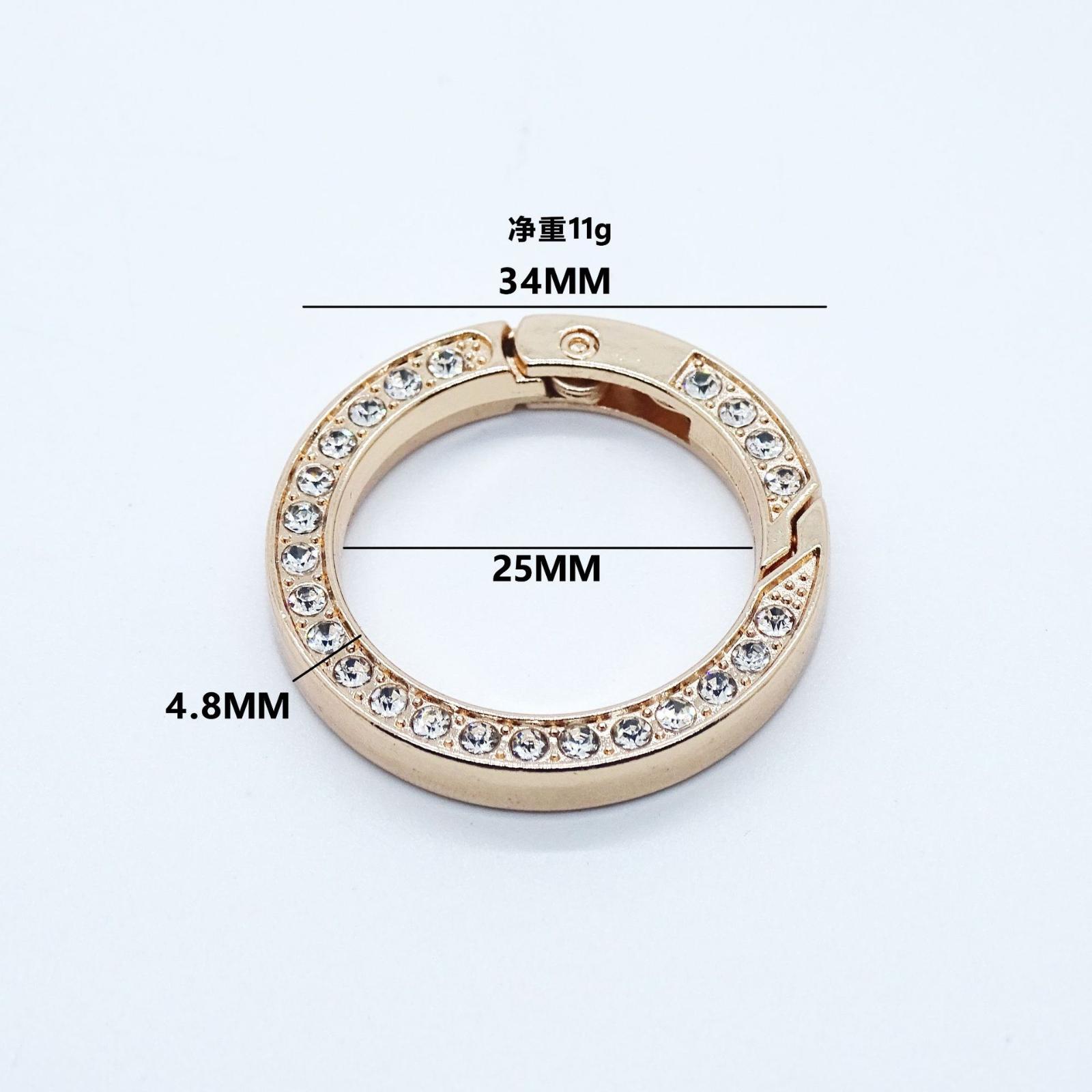 Zinc Alloy Double-Sided Diamond Spring Ring Keychain Clasp 1 Inch Round Opening Spring Clip DIY Jewelry Findings Pack of 4 One Size белый
Zinc Alloy Double-Sided Diamond Spring Ring Keychain Clasp 1 Inch Round Opening Spring Clip DIY Jewelry Findings Pack of 4 One Size белый