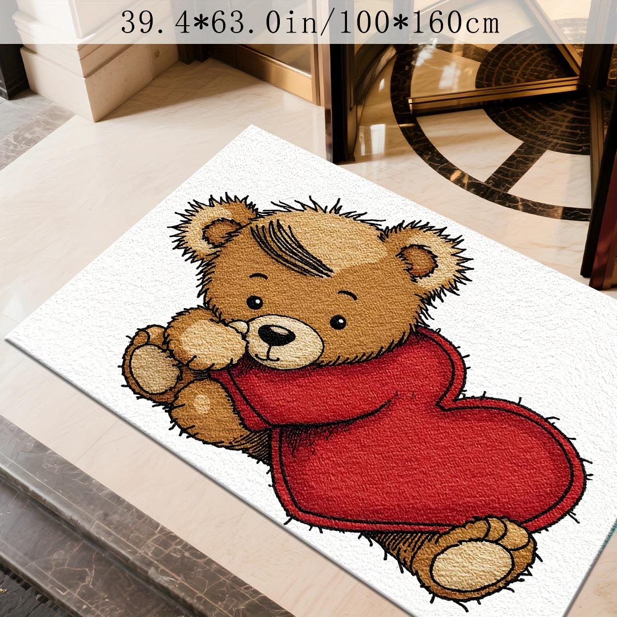 VIKAMA Cartoon Bear Carpet Red Floor Mat Doormat Absorbent Bathroom Mat Carpet For Live Room Rug For Bedroom Home Decor 40X60CM (1.3X2FT
VIKAMA Cartoon Bear Carpet Red Floor Mat Doormat Absorbent Bathroom Mat Carpet For Live Room Rug For Bedroom Home Decor 40X60CM (1.3X2FT