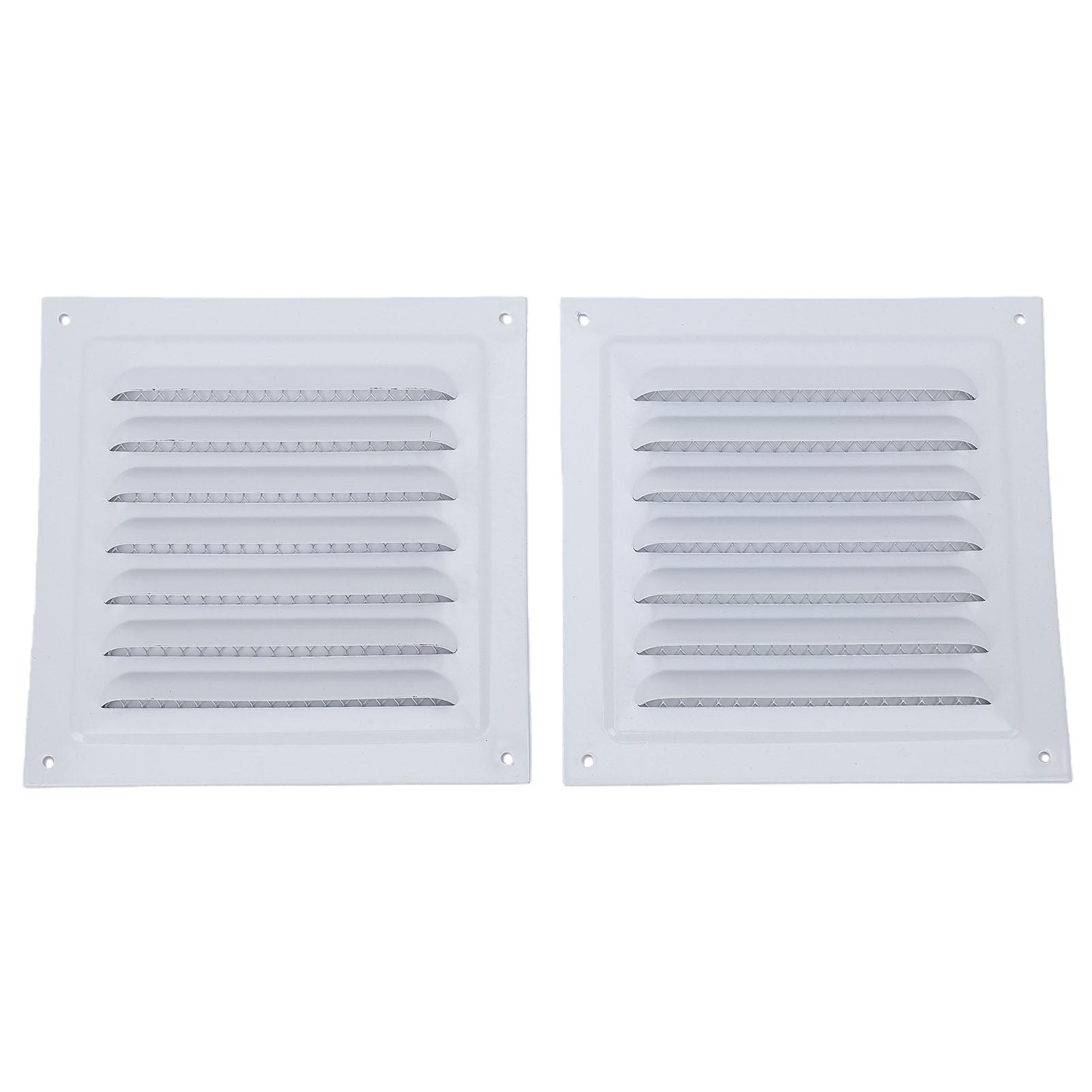 2PCS Air Vent Cover White Color Aluminum Mesh Square Shape Ventilation Register Cover for Attic Garage Ceiling 150x150mm / 5.91x5.91in
2PCS Air Vent Cover White Color Aluminum Mesh Square Shape Ventilation Register Cover for Attic Garage Ceiling 150x150mm / 5.91x5.91in