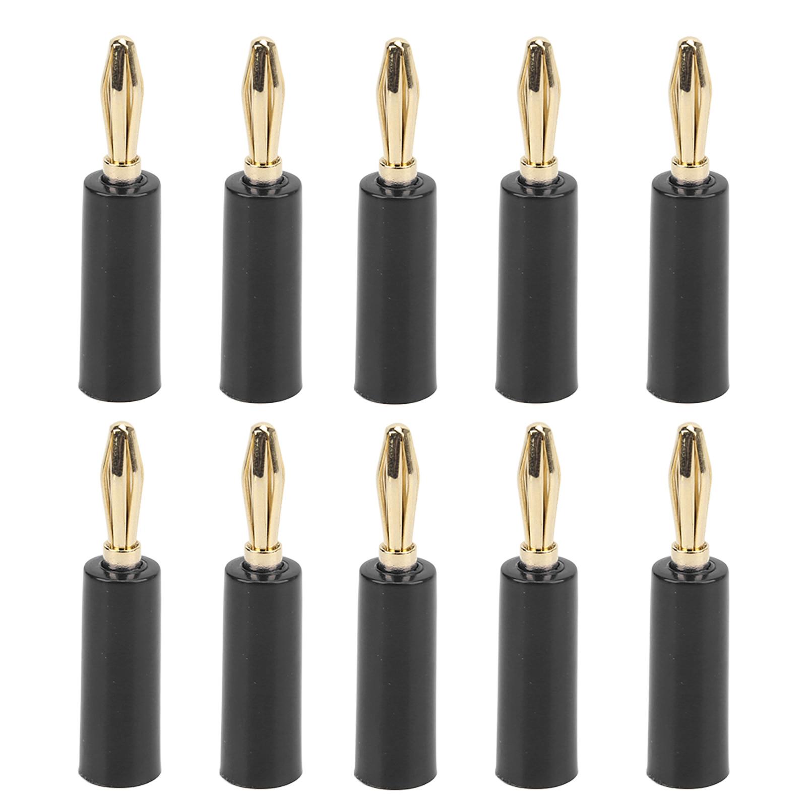 10PCS Banana Plugs 4mm Audio Jack Connector Solderless Six Blade Head for Industrial Electronic чорний
10PCS Banana Plugs 4mm Audio Jack Connector Solderless Six Blade Head for Industrial Electronic чорний