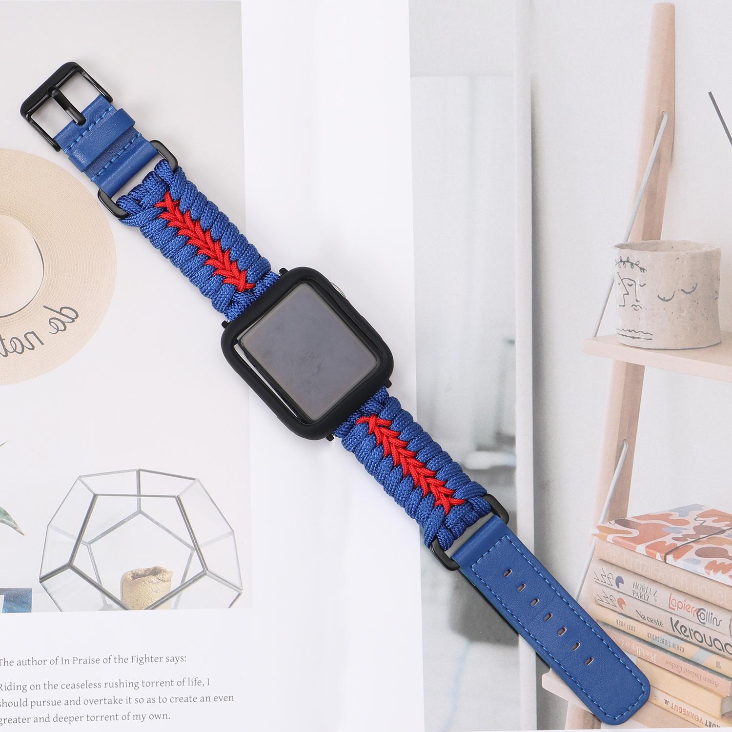 Watch Band for Apple Watch Series 10 Ultra 9 8 7 SE 6 5 4 3 2 1 46mm 49mm 45mm 44mm 42mm Leather+Braided Rope Wrist Strap Red
Watch Band for Apple Watch Series 10 Ultra 9 8 7 SE 6 5 4 3 2 1 46mm 49mm 45mm 44mm 42mm Leather+Braided Rope Wrist Strap Red
