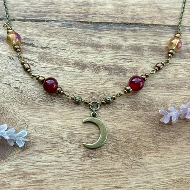 Vintage Celestial Moon Phase Choker Necklace Boho Gothic Witch Luna Short Necklace Zircon for Women
Vintage Celestial Moon Phase Choker Necklace Boho Gothic Witch Luna Short Necklace Zircon for Women