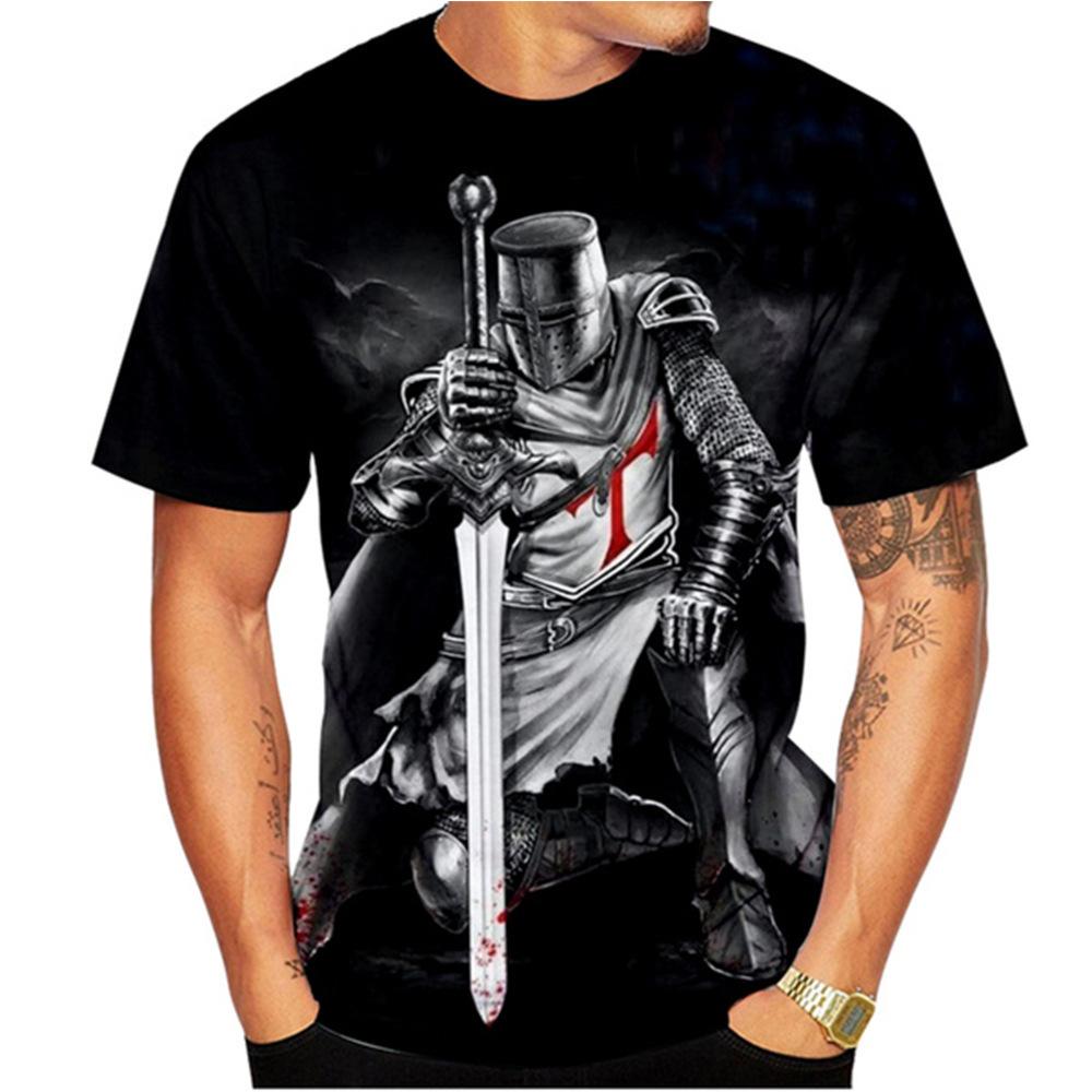 Summer Round Neck 3D Knights Templar Print Top Fashionable Casual Short Sleeved Men s T-shirts 6XL
Summer Round Neck 3D Knights Templar Print Top Fashionable Casual Short Sleeved Men s T-shirts 6XL