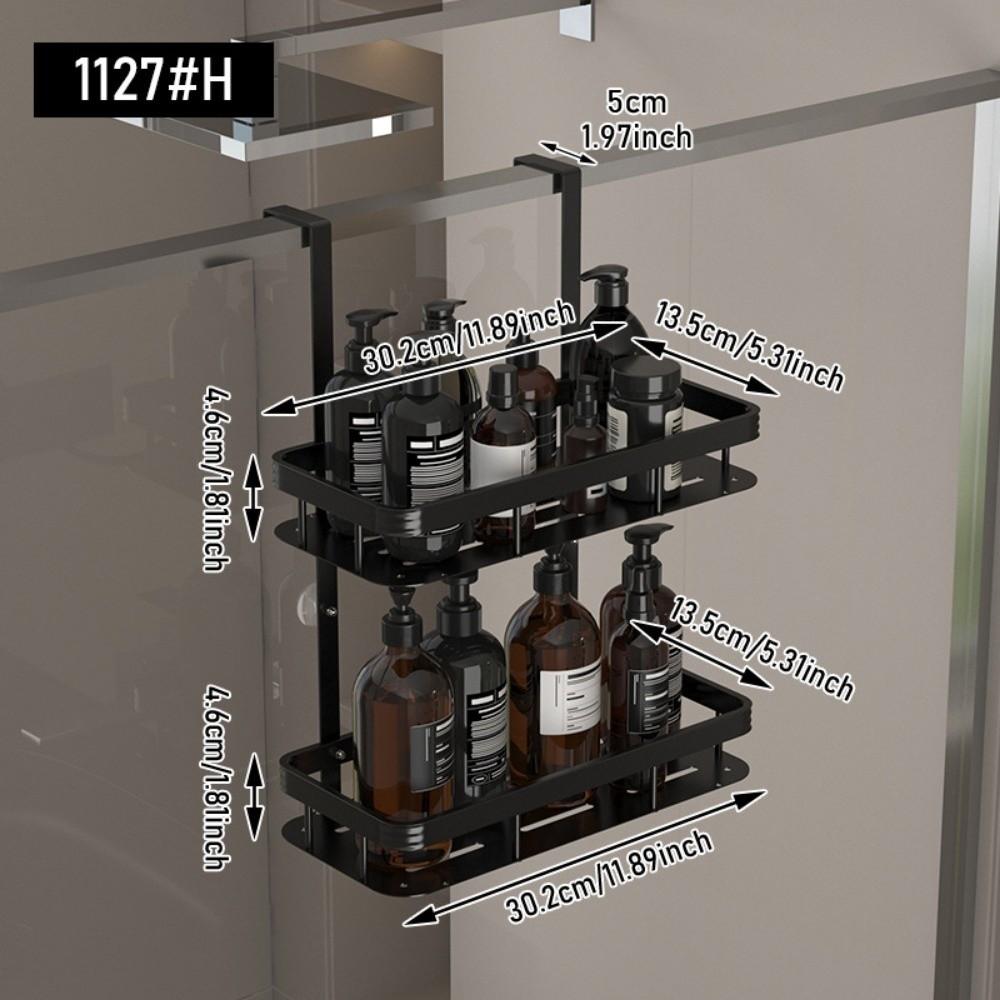 Stainless Steel Shower Storage Rack Double Layer Back Hook Bathroom Storage Rack Non Perforated Multifunctional чёрный
Stainless Steel Shower Storage Rack Double Layer Back Hook Bathroom Storage Rack Non Perforated Multifunctional чёрный