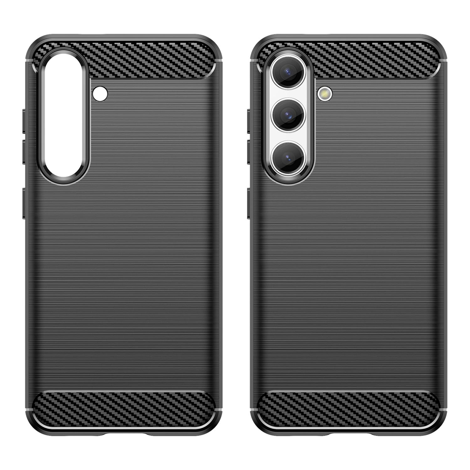 For Samsung Galaxy S25/S24 Case Phone Cover TPU Carbon Fiber Texture Slim-Fit Cell Phone Shell Black
For Samsung Galaxy S25/S24 Case Phone Cover TPU Carbon Fiber Texture Slim-Fit Cell Phone Shell Black