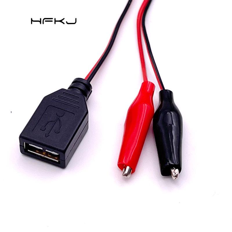 Адаптер USB с зажимом типа «крокодил» и определением питания, Красно-черный кабель, Тестовое подключение 5 В
Адаптер USB с зажимом типа «крокодил» и определением питания, Красно-черный кабель, Тестовое подключение 5 В