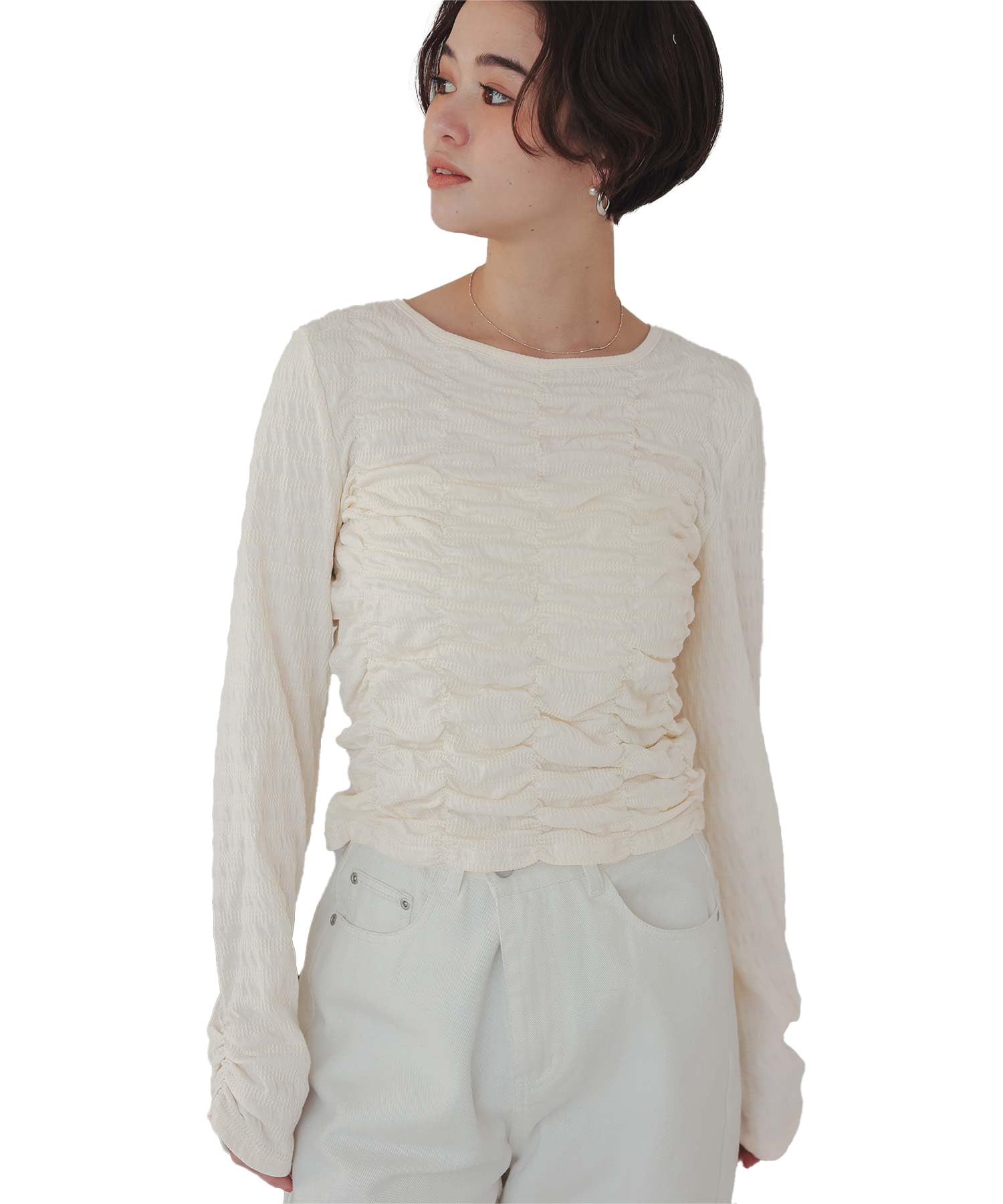Titibait Long Sleeve Shirred Top Free Ivory Women s AFXP4259, Size, слоновая кость
Titibait Long Sleeve Shirred Top Free Ivory Women s AFXP4259, Size, слоновая кость
