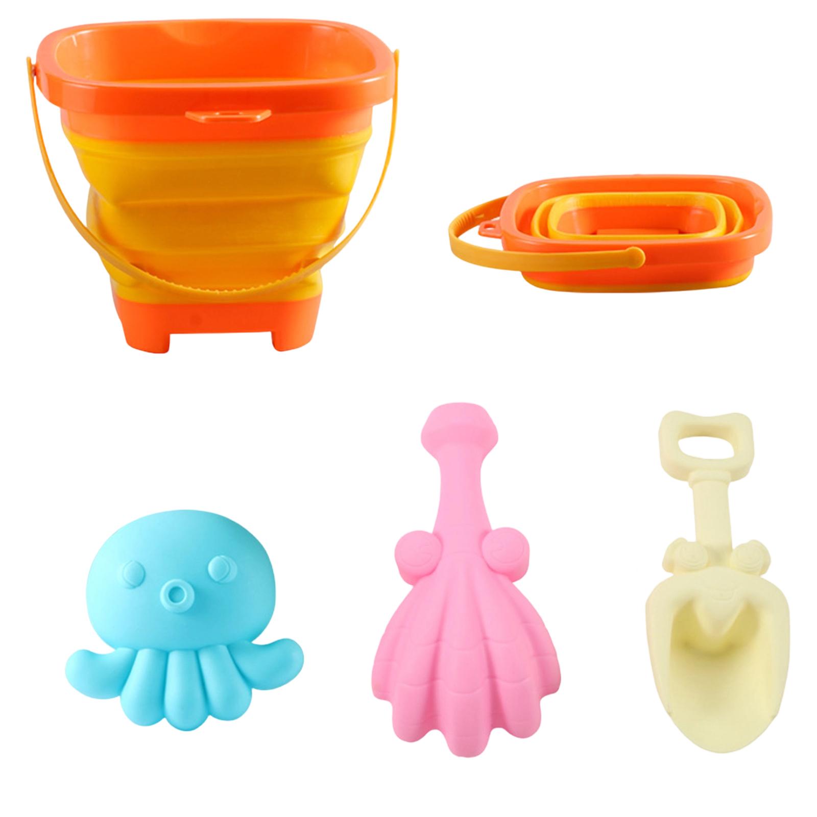 Collapsible Kids Bucket and Beach Toy Set Includes Folding Bucket with Handle and Various Sand Molds and Tools for Outdoor Play and Sand Activities One Size
Collapsible Kids Bucket and Beach Toy Set Includes Folding Bucket with Handle and Various Sand Molds and Tools for Outdoor Play and Sand Activities One Size