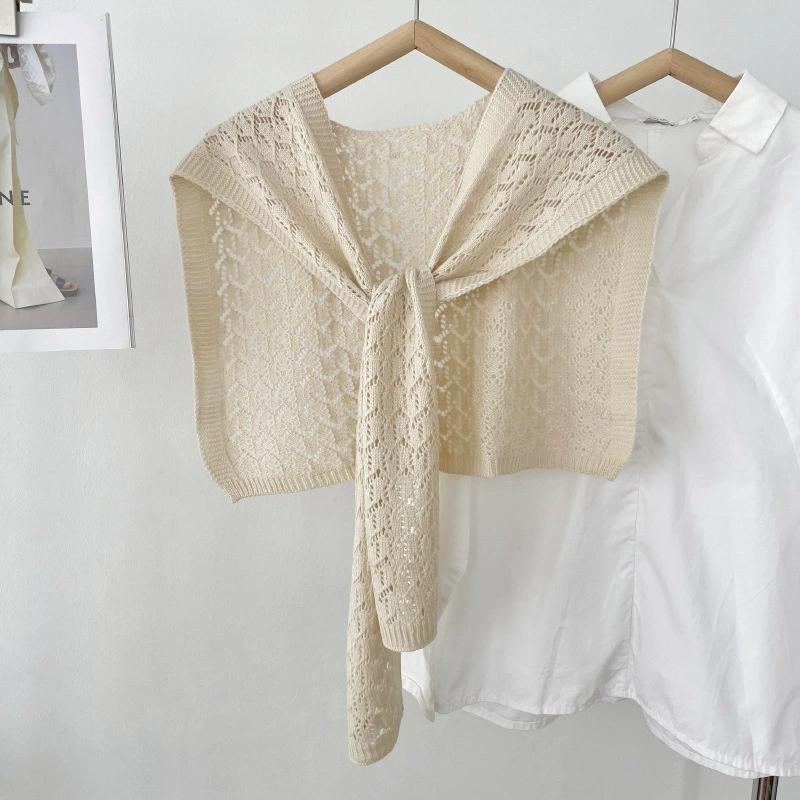 Новый однотонный вязаный ажурный платок-шаль для женщин, универсальное украшение, шарф для защиты шеи на весну и осень
Новый однотонный вязаный ажурный платок-шаль для женщин, универсальное украшение, шарф для защиты шеи на весну и осень