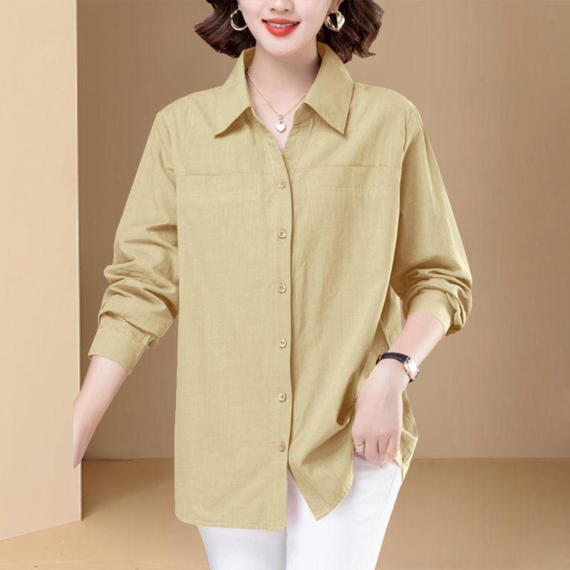 2025 Spring/Autumn Women s Plus Size Loose Long Sleeve Off-Shoulder Shirt with Turn-Down Collar L (100-115 jin)
2025 Spring/Autumn Women s Plus Size Loose Long Sleeve Off-Shoulder Shirt with Turn-Down Collar L (100-115 jin)