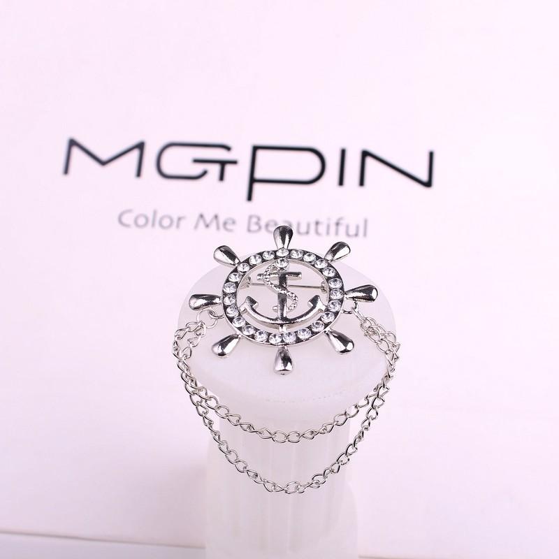 Z67 Rhinestone Anchor Brooch, Men S Suit, Navy Rudder Badge, Exquisite And Elegant
Z67 Rhinestone Anchor Brooch, Men S Suit, Navy Rudder Badge, Exquisite And Elegant