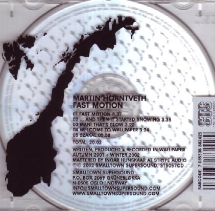 CD MARTIN HORNTVETH - Fast Motion STS057 Smalltown Super 2002 Norway Dance & Electronica Used
CD MARTIN HORNTVETH - Fast Motion STS057 Smalltown Super 2002 Norway Dance & Electronica Used