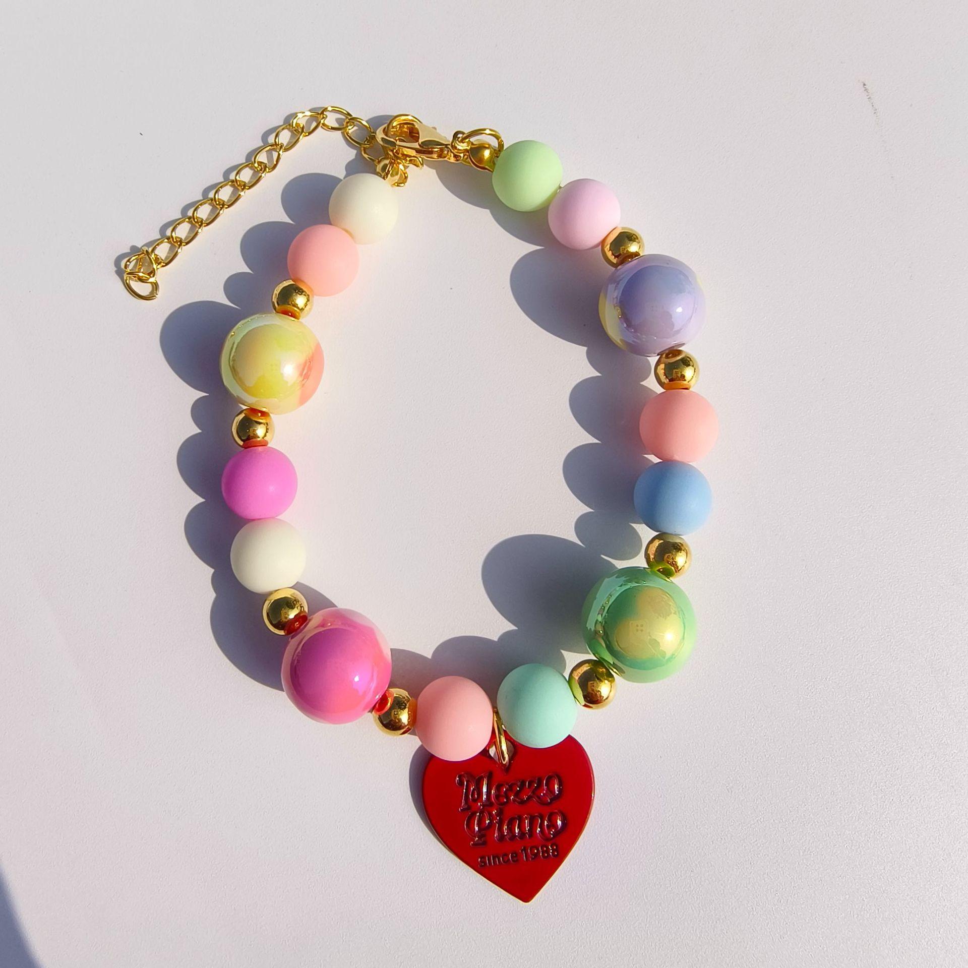 Imitation Pearl Beaded Pet Necklace Alloy Love Pendant Cat Dog Decorative Collar Wholesale and Retail Princess Wind Cat XS 15-20CM красный
Imitation Pearl Beaded Pet Necklace Alloy Love Pendant Cat Dog Decorative Collar Wholesale and Retail Princess Wind Cat XS 15-20CM красный