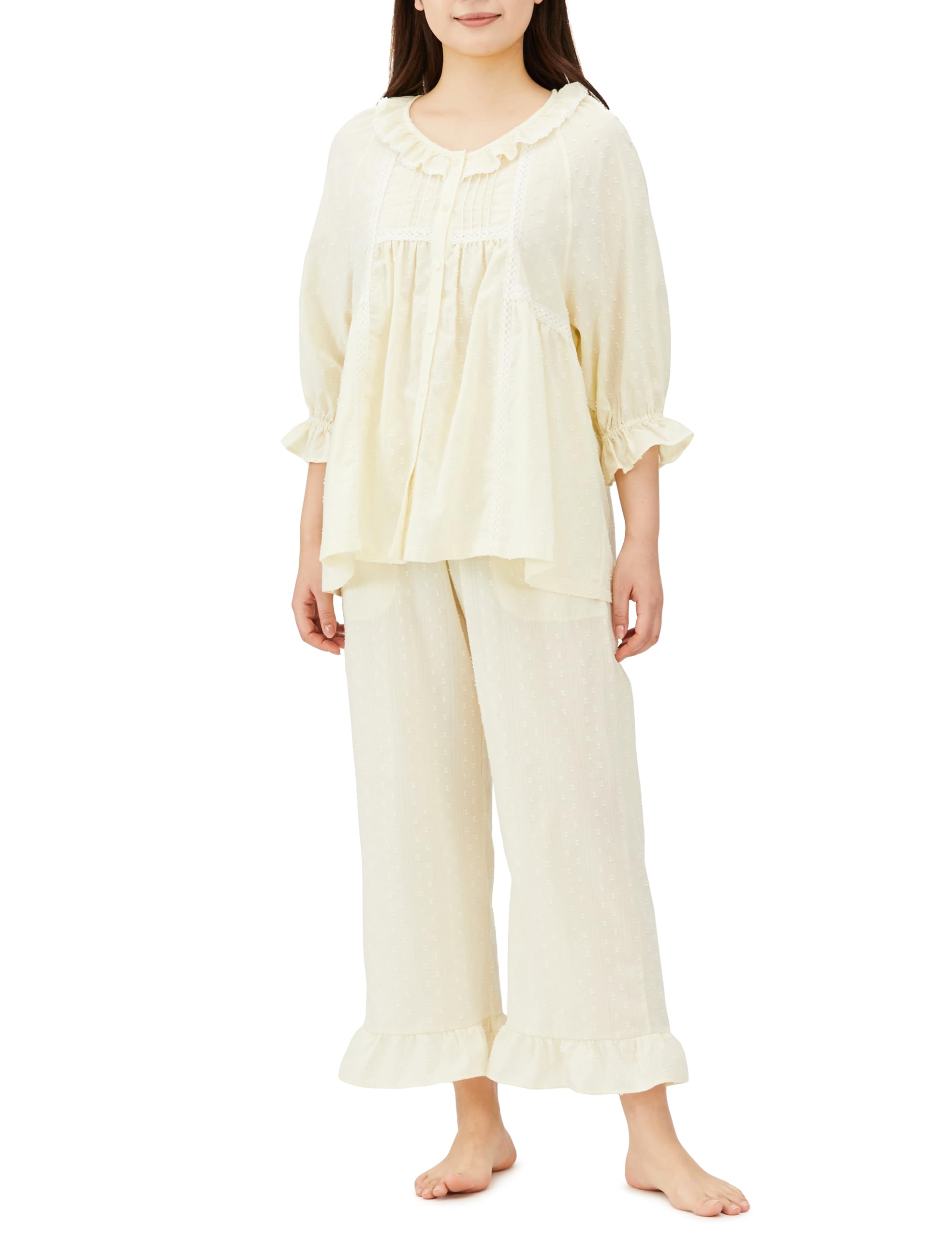 Narue Cotton Cut Dobby Pajama Cream Women s Set, кремовый
Narue Cotton Cut Dobby Pajama Cream Women s Set, кремовый
