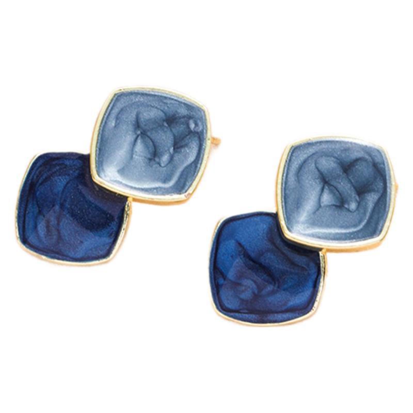 Vintage Style Square Double Layer Resin Earrings with Gold Tone Frame Lightweight Dangle Jewelry for Women and Girls
Vintage Style Square Double Layer Resin Earrings with Gold Tone Frame Lightweight Dangle Jewelry for Women and Girls