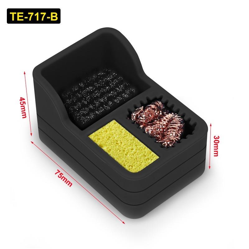 Solder Tip Cleaner Soldering Iron Cleaner Solder Sponge and Brass Wool and Dense Cleaning Steel Brush in Silicone Holder чорний
Solder Tip Cleaner Soldering Iron Cleaner Solder Sponge and Brass Wool and Dense Cleaning Steel Brush in Silicone Holder чорний