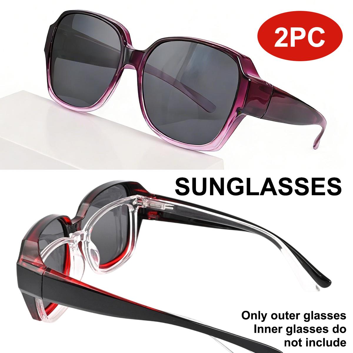 Sunglasses Fit Over Glasses Over Glasses Trendy Round Cat Eye and HD Wrap-around Sunglasses 2 pack T01
Sunglasses Fit Over Glasses Over Glasses Trendy Round Cat Eye and HD Wrap-around Sunglasses 2 pack T01