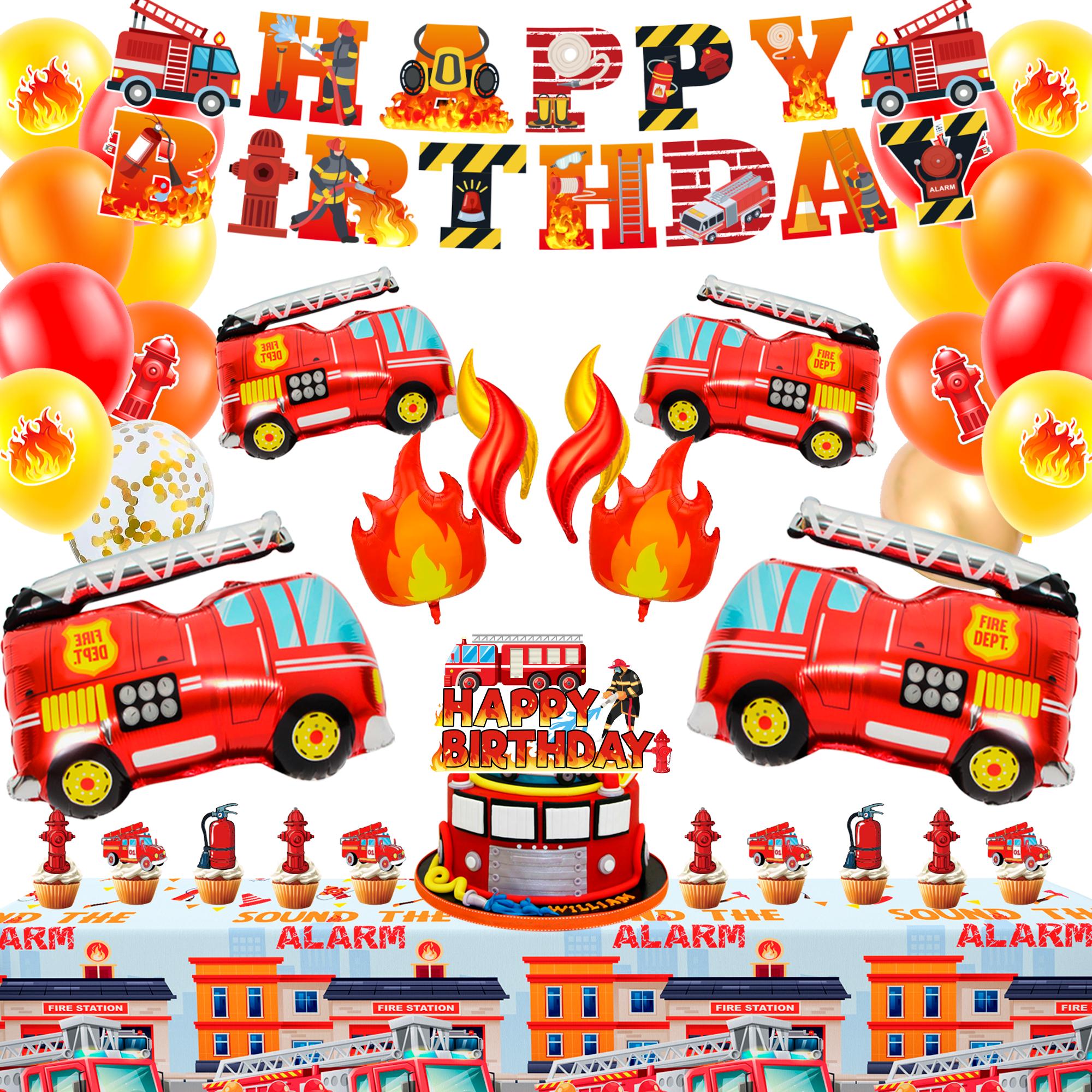 Fire Truck Party Decorations, 100 Pcs Firetruck Birthday Decorations Fire Truck Party Balloons Birthday Banner Cake Toppers Tablecloth etc as the picture красный
Fire Truck Party Decorations, 100 Pcs Firetruck Birthday Decorations Fire Truck Party Balloons Birthday Banner Cake Toppers Tablecloth etc as the picture красный