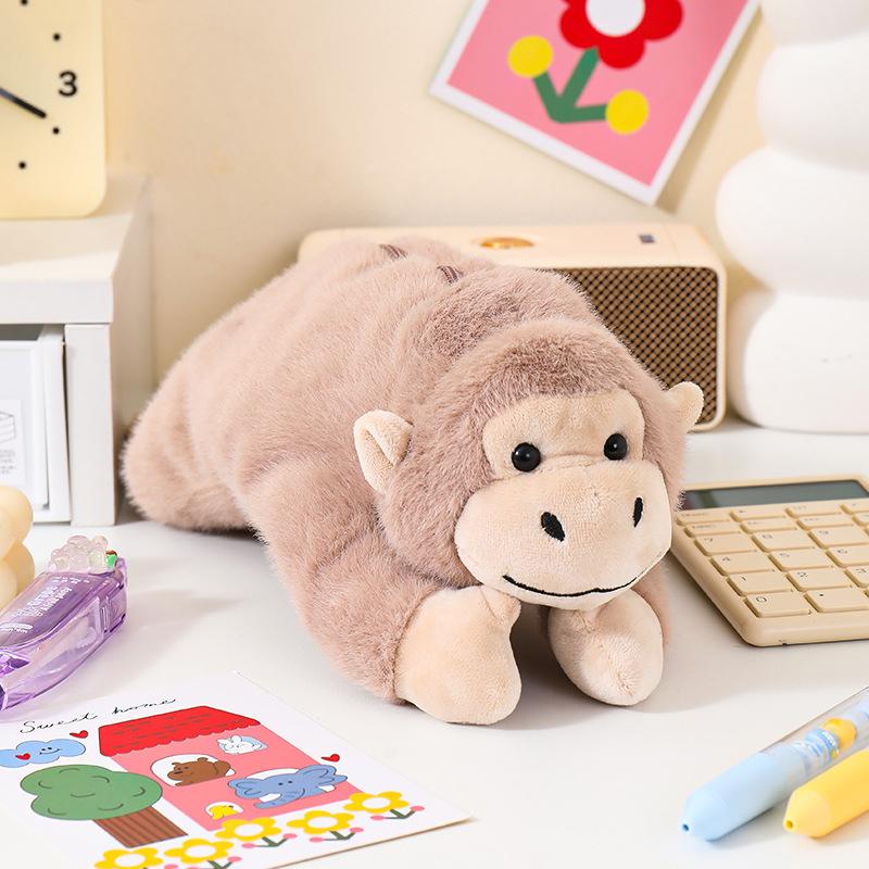 Cute Cartoon Gorilla Plush Pen Bag Funny Student Animal Pencil Cases Large Capacity Stationery Storage Bag Gifts світло-рожевий колір
Cute Cartoon Gorilla Plush Pen Bag Funny Student Animal Pencil Cases Large Capacity Stationery Storage Bag Gifts світло-рожевий колір