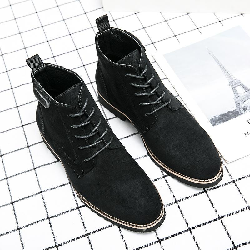 2025 autumn and winter new men s pointed head Korean version fashion casual leather shoes high-top suede lace-up leather shoes men s shoes 38 коричневый
2025 autumn and winter new men s pointed head Korean version fashion casual leather shoes high-top suede lace-up leather shoes men s shoes 38 коричневый