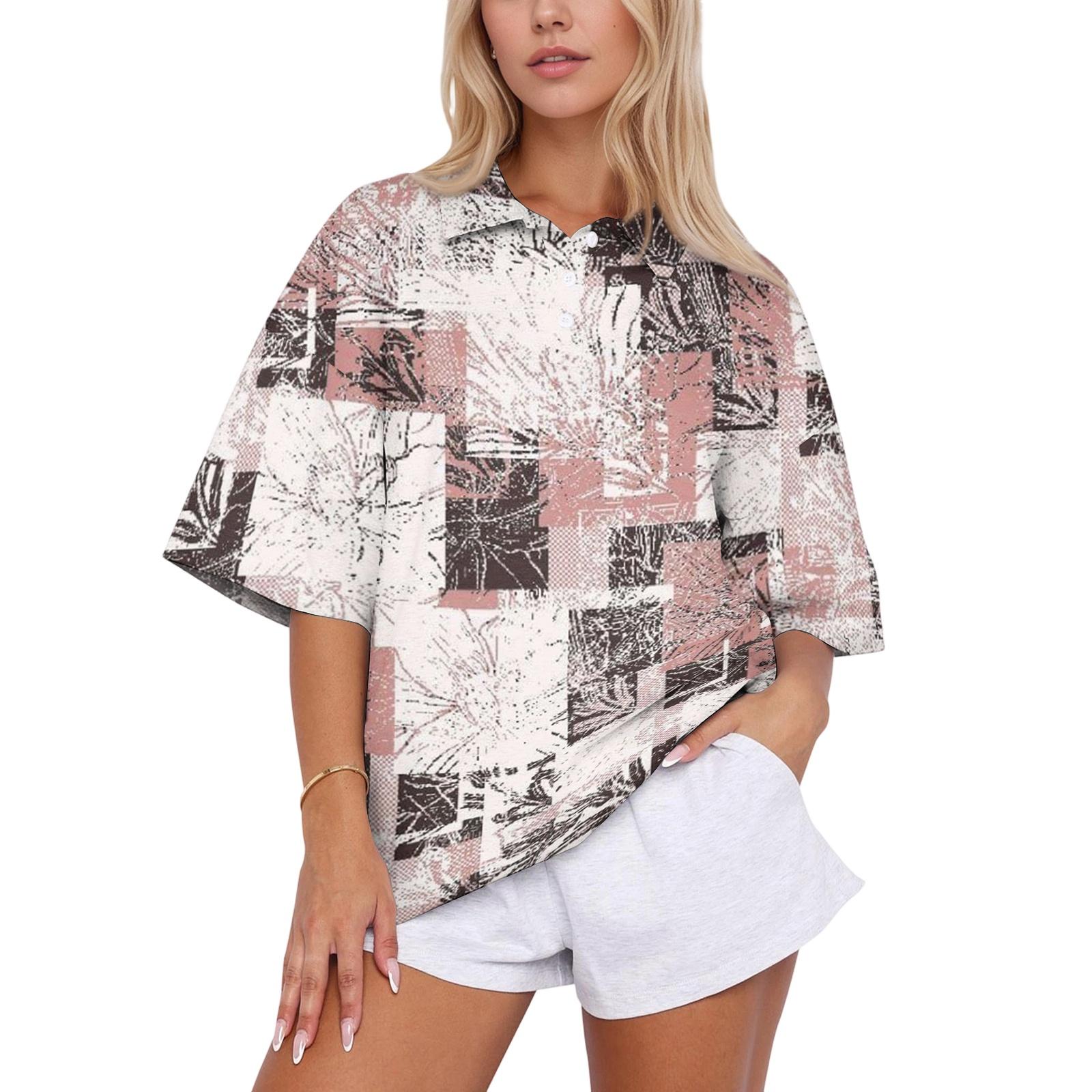 Women Casual Polo Shirt Loose Fit Short Sleeve Button Down Collar Top Lightweight Breathable Fabric Summer Wear S
Women Casual Polo Shirt Loose Fit Short Sleeve Button Down Collar Top Lightweight Breathable Fabric Summer Wear S