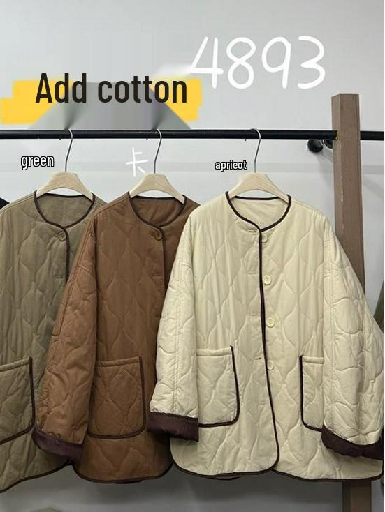 WE Women s Retro Korean Style Loose Plus Size Cotton Padded Crew Neck Jacket - Casual Winter Wear One Size помаранчевий/кавовий
WE Women s Retro Korean Style Loose Plus Size Cotton Padded Crew Neck Jacket - Casual Winter Wear One Size помаранчевий/кавовий