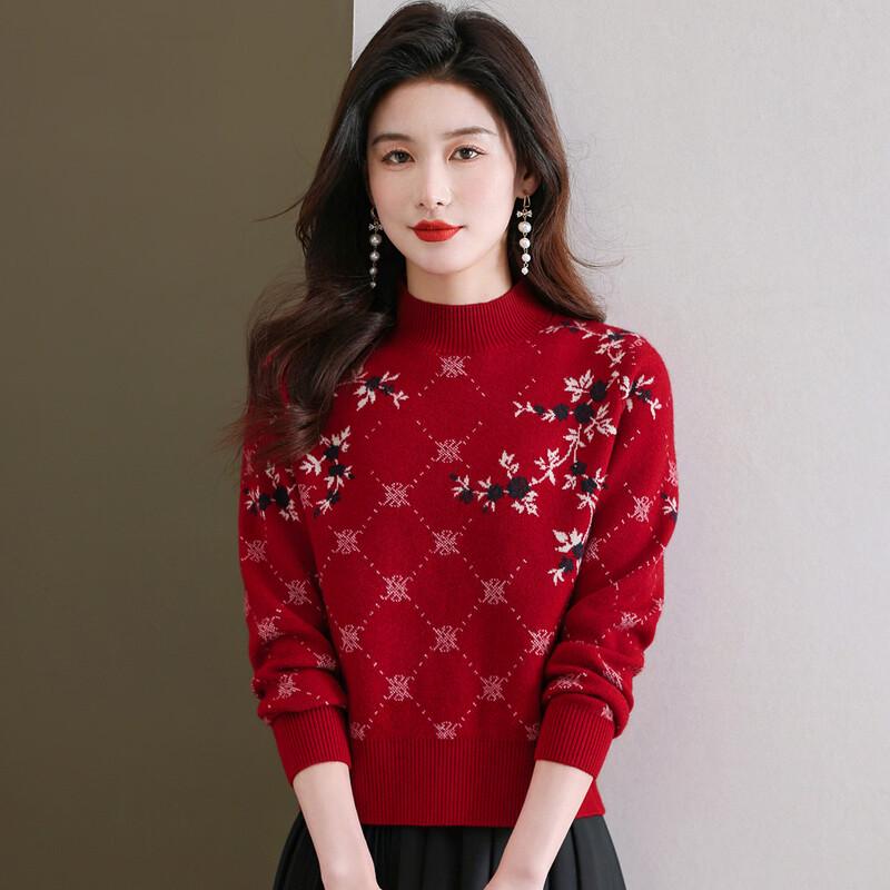 Snowflying Women s Semi-High Collar Knit Sweater
Snowflying Women s Semi-High Collar Knit Sweater