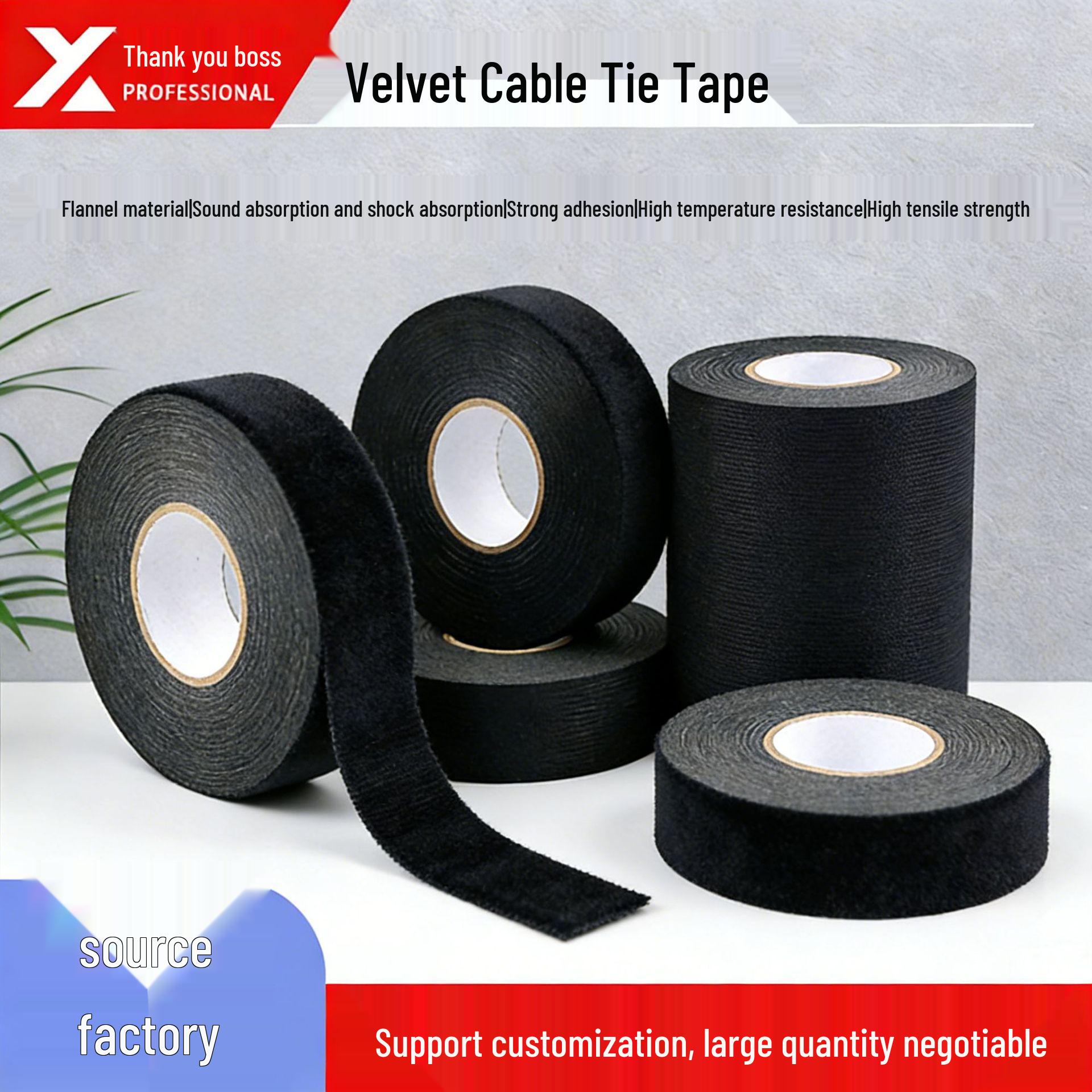 High Temp Resistant Black Flocking Cloth Tape for Automotive Wire Harness - Anti-Noise, Shock Absorption, Wear Resistant, Flame Retardant Custom Size
High Temp Resistant Black Flocking Cloth Tape for Automotive Wire Harness - Anti-Noise, Shock Absorption, Wear Resistant, Flame Retardant Custom Size