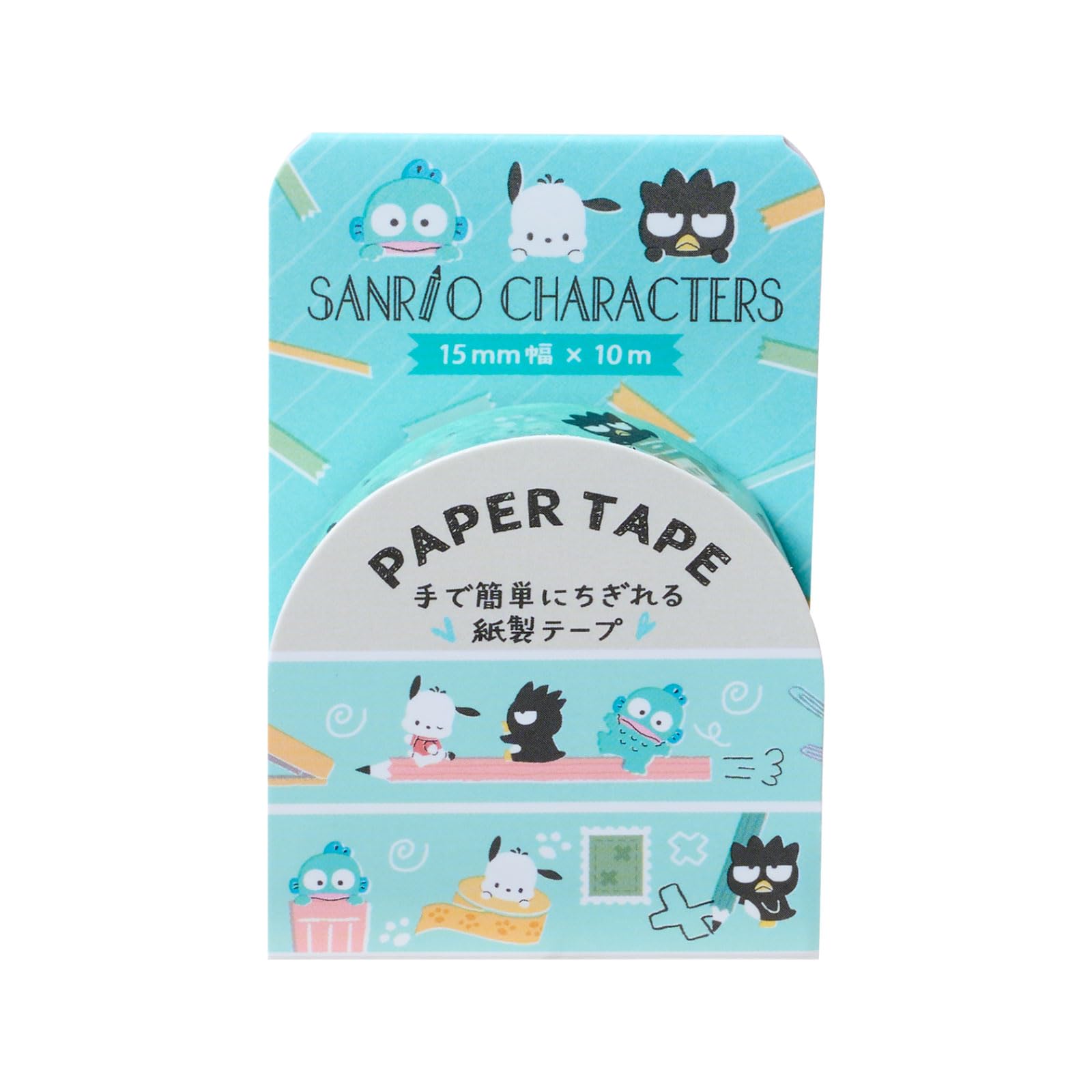 Sanrio Sanrio Канцелярские товары Время Sanrio Персонажи Pochacco Hangyodon Bad Badtz Maru Бумажная лента 15 мм Ширина x 10 м 340600 (САНРИО)
Sanrio Sanrio Канцелярские товары Время Sanrio Персонажи Pochacco Hangyodon Bad Badtz Maru Бумажная лента 15 мм Ширина x 10 м 340600 (САНРИО)