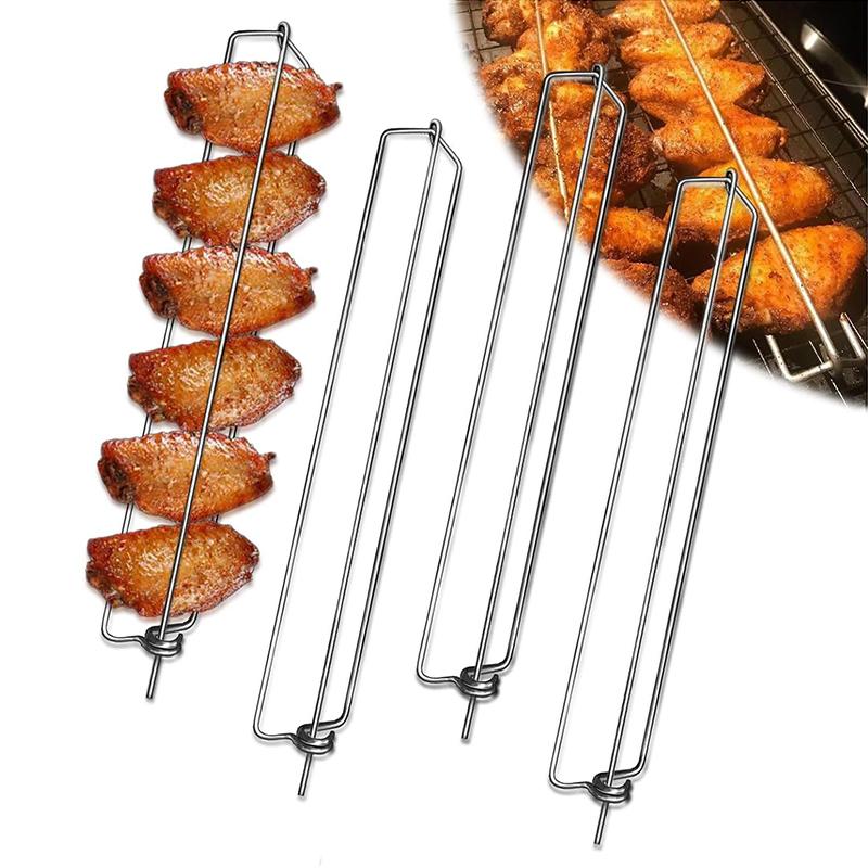4Pcs Chicken Wing Rails For Grilling Stainless Steel Clamping Chicken Wing Rack BBQ Wing Rails Grill Chicken Roaster Stand JT585 серебряный
4Pcs Chicken Wing Rails For Grilling Stainless Steel Clamping Chicken Wing Rack BBQ Wing Rails Grill Chicken Roaster Stand JT585 серебряный