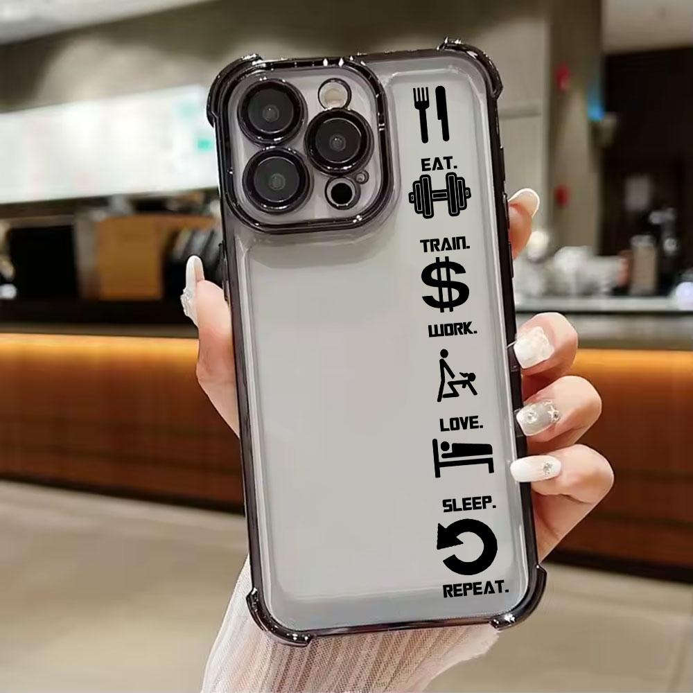 Eat Sleep Train Lift Phone Case for iPhone 17E 11 13 15 16 17 Pro Max 14 Plus 17Air 16E 12 Pro 17Pro Soft Shockproof Clear Cover iPhone 11Pro Max
Eat Sleep Train Lift Phone Case for iPhone 17E 11 13 15 16 17 Pro Max 14 Plus 17Air 16E 12 Pro 17Pro Soft Shockproof Clear Cover iPhone 11Pro Max
