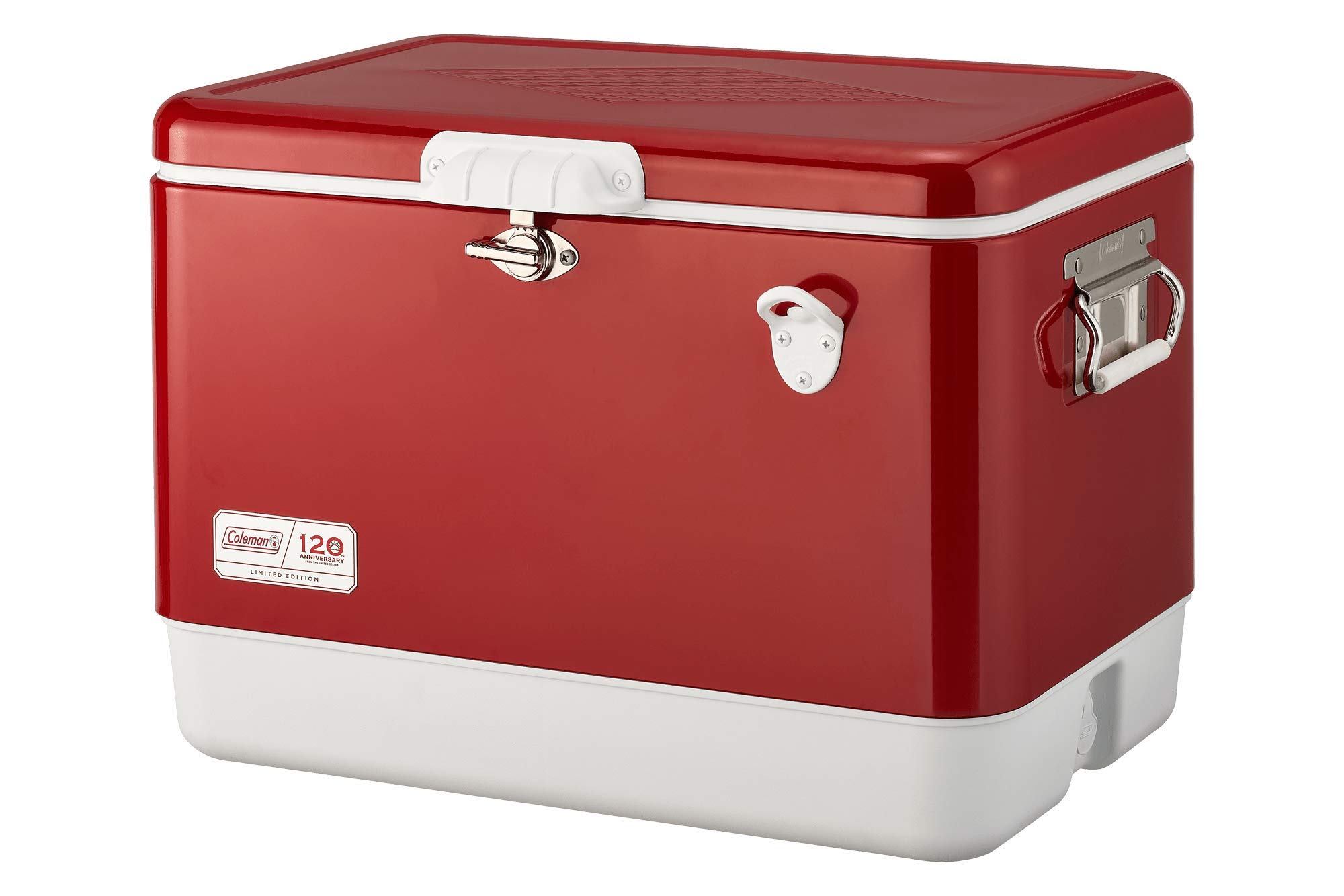 COLEMAN Охладитель Box 120th Anniversary Steel Belt Cooler 54QT приблизительно. 51л Холодосберегающая мощность 4 дня Красный
COLEMAN Охладитель Box 120th Anniversary Steel Belt Cooler 54QT приблизительно. 51л Холодосберегающая мощность 4 дня Красный