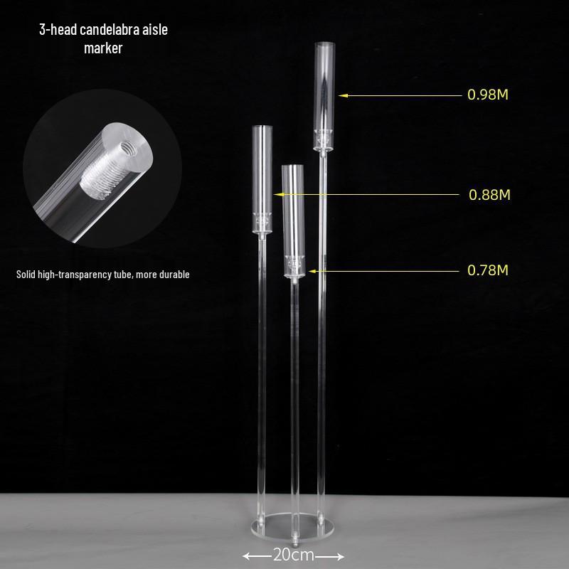 Acrylic 5-Head Candlestick Centerpiece for Weddings, Hotels, Restaurants, and Parties
Acrylic 5-Head Candlestick Centerpiece for Weddings, Hotels, Restaurants, and Parties