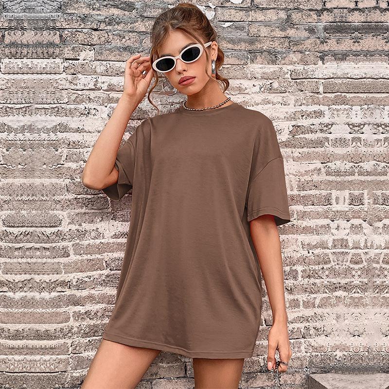 Summer Women S Crew Neck T-Shirt Loose Solid Color Medium And Long Sleeve T-Shirt Casual Pullover L темно-коричневого кольору
Summer Women S Crew Neck T-Shirt Loose Solid Color Medium And Long Sleeve T-Shirt Casual Pullover L темно-коричневого кольору