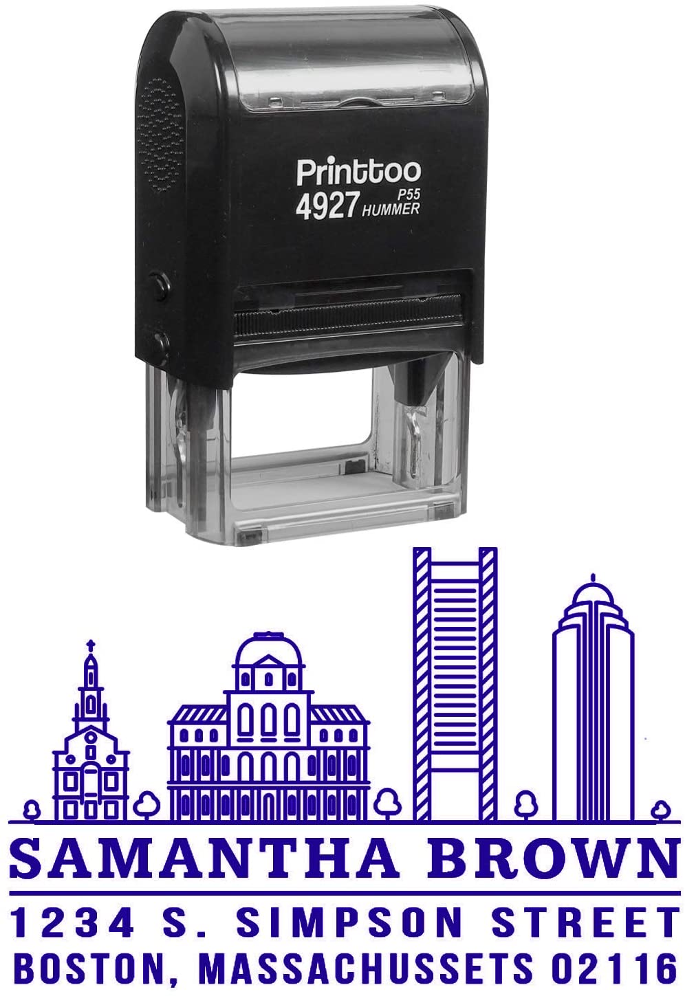 Printtoo Boston City Design Custom Return Address Self Inking Personalized Rubber 2.4 x 1.4 Inches (Approx) фиолетовый
Printtoo Boston City Design Custom Return Address Self Inking Personalized Rubber 2.4 x 1.4 Inches (Approx) фиолетовый