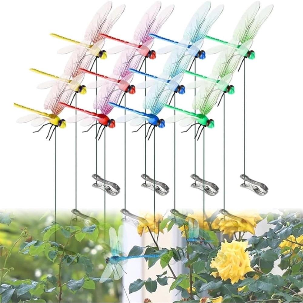 12-pack dragonfly clips, suitable for outdoor use, 3D dragonfly decorations for gardening, artificial dragonfly clips, dragonfly hat clips.
12-pack dragonfly clips, suitable for outdoor use, 3D dragonfly decorations for gardening, artificial dragonfly clips, dragonfly hat clips.