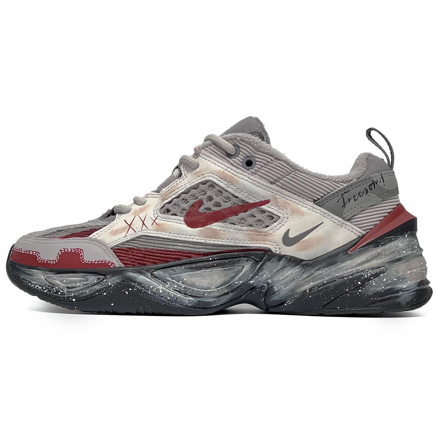 Nike M2K Tekno Slip Resistant Abrasion Resistant Low top Chunky Sneakers Unisex Gray Red BV0074-001(Team285-) 44.5
Nike M2K Tekno Slip Resistant Abrasion Resistant Low top Chunky Sneakers Unisex Gray Red BV0074-001(Team285-) 44.5