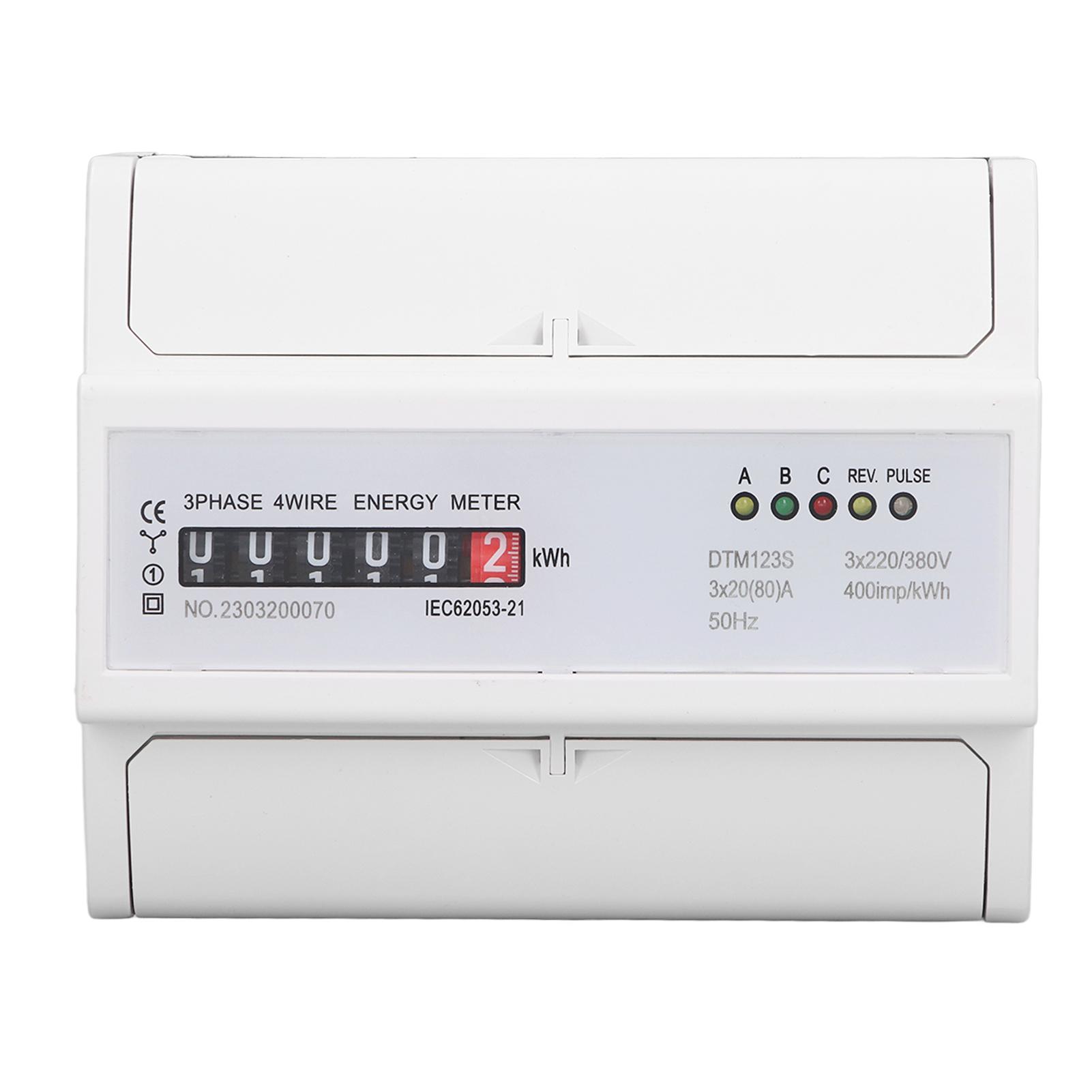 Digital Electric Energy Meter 7P 3 Phase Energy Meter DIN Rail Mount 220V Or 380V 20A to 80A
Digital Electric Energy Meter 7P 3 Phase Energy Meter DIN Rail Mount 220V Or 380V 20A to 80A