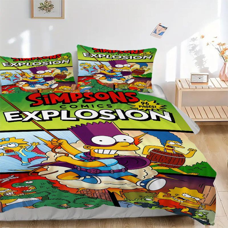 Simpsons Comics Explosion Bedding Set Comforter Cover Gift for Bedroom,Includes 1 Cover and 2 Pillowcases, No InsertB438 135x200cm
Simpsons Comics Explosion Bedding Set Comforter Cover Gift for Bedroom,Includes 1 Cover and 2 Pillowcases, No InsertB438 135x200cm