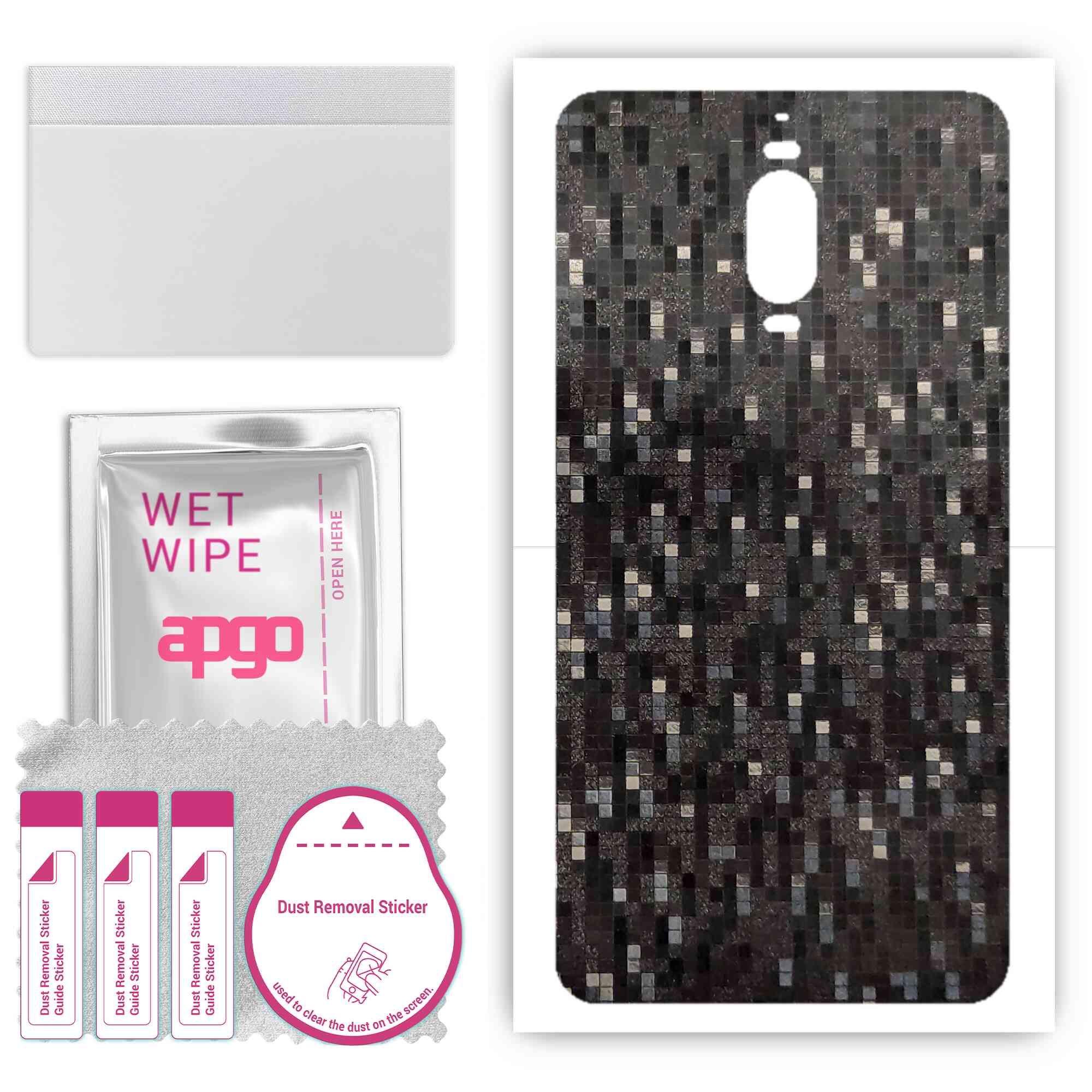 apgo Protective Skin Sticker for the back compatible with Huawei Mate 9 Pro, Wrap Film, Foil, Vinyl - Pattern Carbon Black Pixel
apgo Protective Skin Sticker for the back compatible with Huawei Mate 9 Pro, Wrap Film, Foil, Vinyl - Pattern Carbon Black Pixel