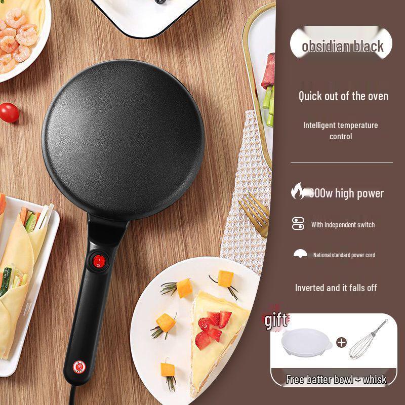 Automatic Crepe & Pancake Maker with Temperature Control Luxury Seamless Model, Batter Bowl + Stirring Rod
Automatic Crepe & Pancake Maker with Temperature Control Luxury Seamless Model, Batter Bowl + Stirring Rod