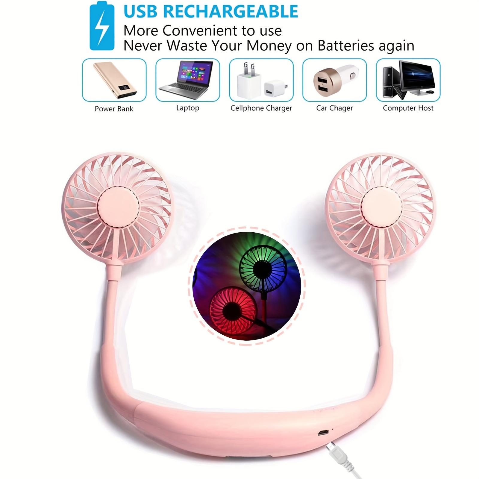 USB Portable Fan Cold Fan Hands Free Neck Fans Hanging Rechargeable Mini Sports Fan 3-Speed Adjustable Neck Dual Fan Home Office
USB Portable Fan Cold Fan Hands Free Neck Fans Hanging Rechargeable Mini Sports Fan 3-Speed Adjustable Neck Dual Fan Home Office