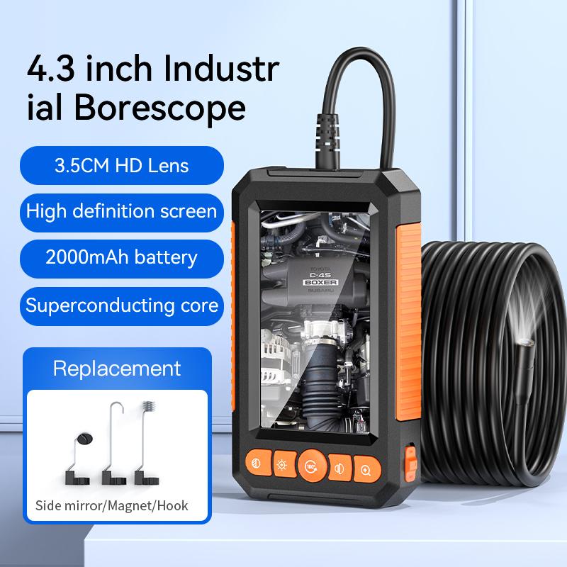 C43 1m Wire 8mm Single Lens Inspection Borescope 1080P Camera Endoscope with 4.3 inch Screen Type A
C43 1m Wire 8mm Single Lens Inspection Borescope 1080P Camera Endoscope with 4.3 inch Screen Type A