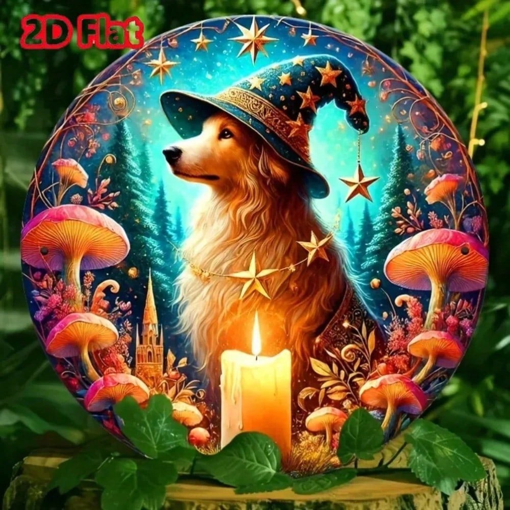 2D Witch Hat Dog Theme Metal Wall Decor, Durable for Home Office Garage Club Kitchen Bar, Gift for Pet Lovers 20x20 різнокольоровий
2D Witch Hat Dog Theme Metal Wall Decor, Durable for Home Office Garage Club Kitchen Bar, Gift for Pet Lovers 20x20 різнокольоровий
