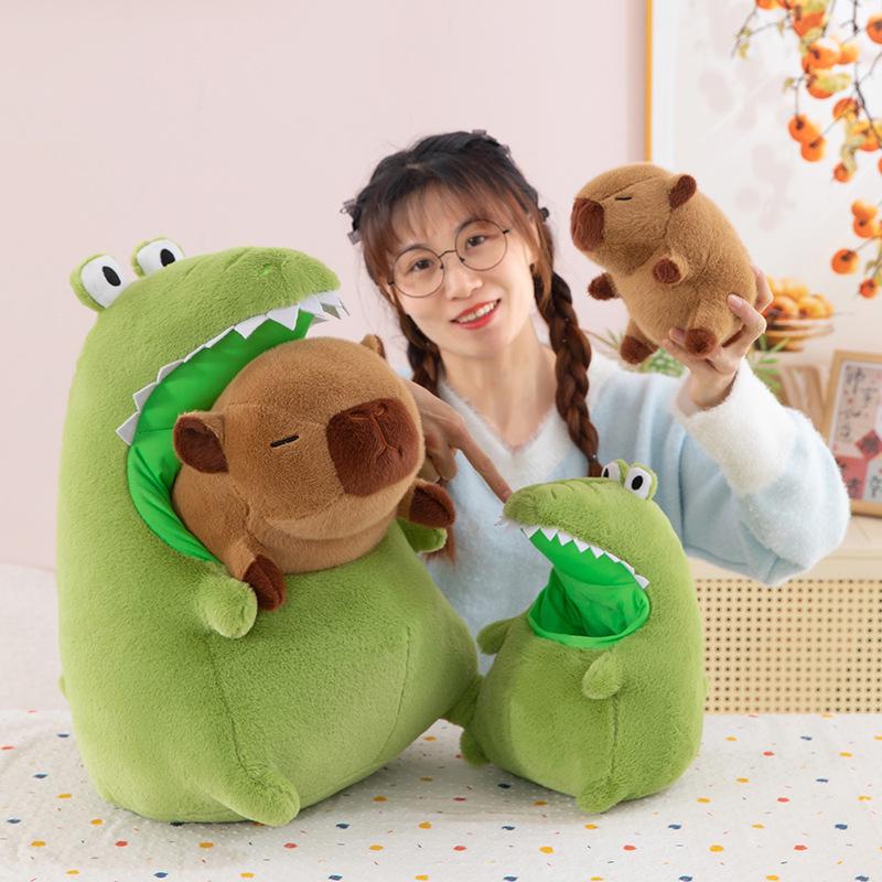 Capybara & Crocodile Plush Toy - Removable, Ugly-Cute Doll for Kids Birthday Gift 30cm, 0.3kg
Capybara & Crocodile Plush Toy - Removable, Ugly-Cute Doll for Kids Birthday Gift 30cm, 0.3kg