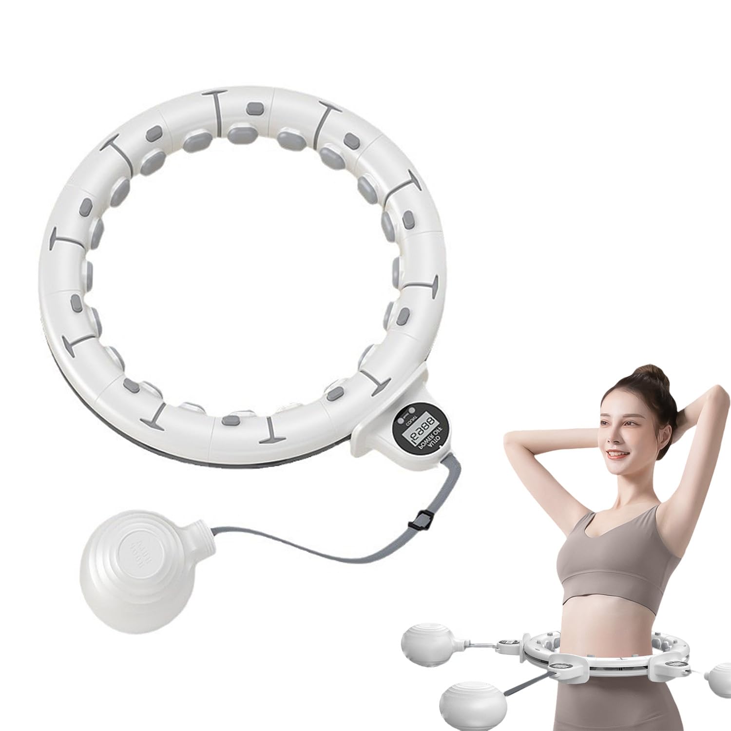 BKJANYO Hula Hoop for Hula Hoop for Elementary School Exercise Diet Hula Smart Hula Assembled Hula Hula Diet Diet Adjustable Diameter Japanese белый
BKJANYO Hula Hoop for Hula Hoop for Elementary School Exercise Diet Hula Smart Hula Assembled Hula Hula Diet Diet Adjustable Diameter Japanese белый
