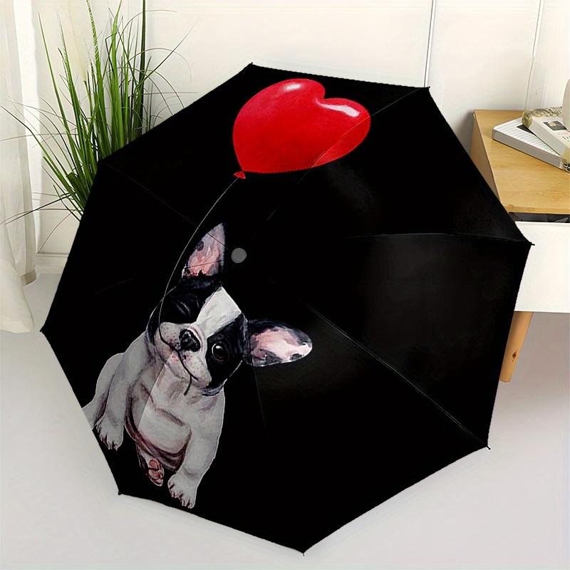 French Bulldog, Red Heart Balloon themed, Eight ribbed, Self folding umbrella Is Suitable for Everyday Outdoor Use and Is An Ideal Gift for
French Bulldog, Red Heart Balloon themed, Eight ribbed, Self folding umbrella Is Suitable for Everyday Outdoor Use and Is An Ideal Gift for